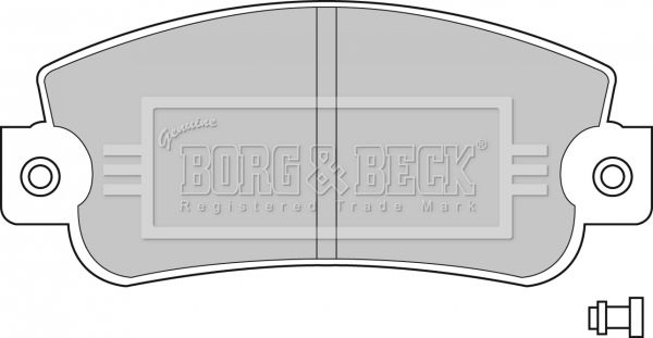 BORG & BECK Комплект тормозных колодок, дисковый тормоз BBP1094
